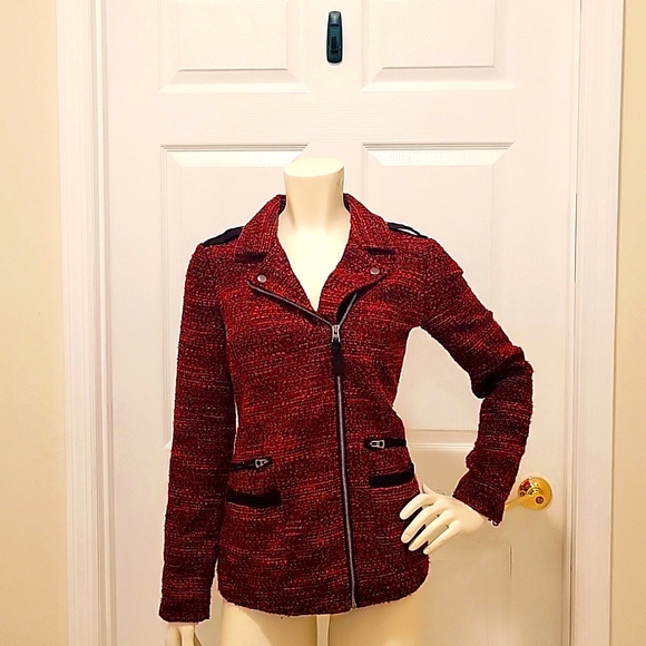 Lucky Brand Jackets & Blazers - Lucky Brand red and black jacket size Small